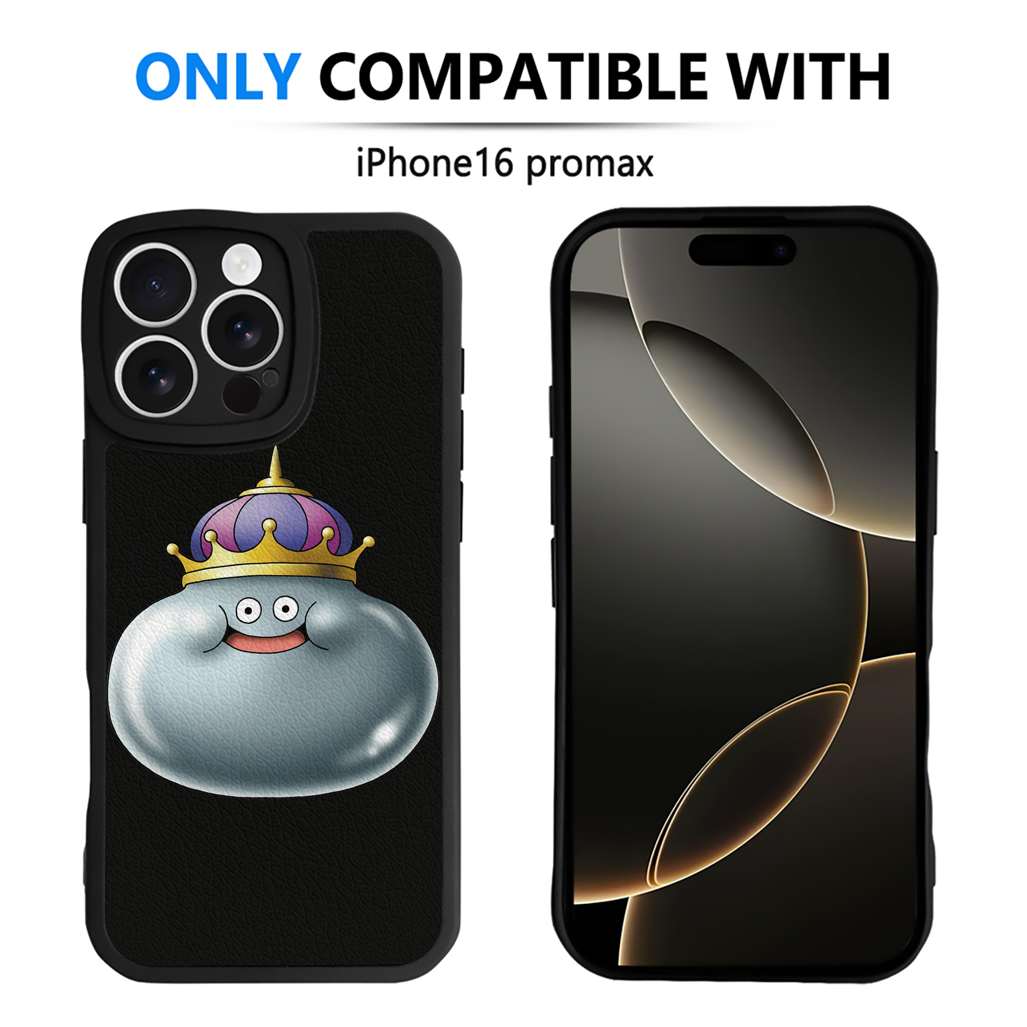 （画像用） ドラゴンクエスト Doragon Kuesuto Dragon Quest 【iPhone 16シリーズ対応】シリコンスマホケース（レザー調） 材質：シリコン